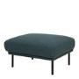 Dark Green Fabric Footstool  Sofa - Kyle