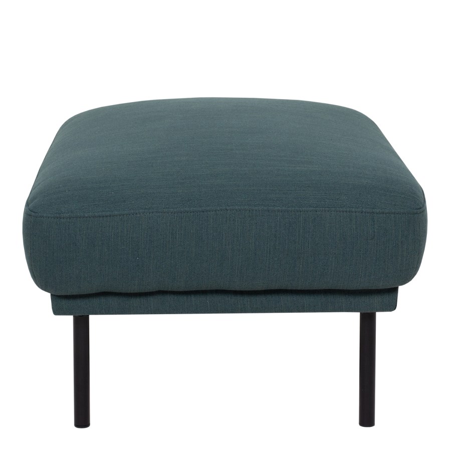 Dark Green Fabric Footstool  Sofa - Kyle