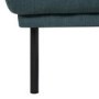 Dark Green Fabric Footstool  Sofa - Kyle