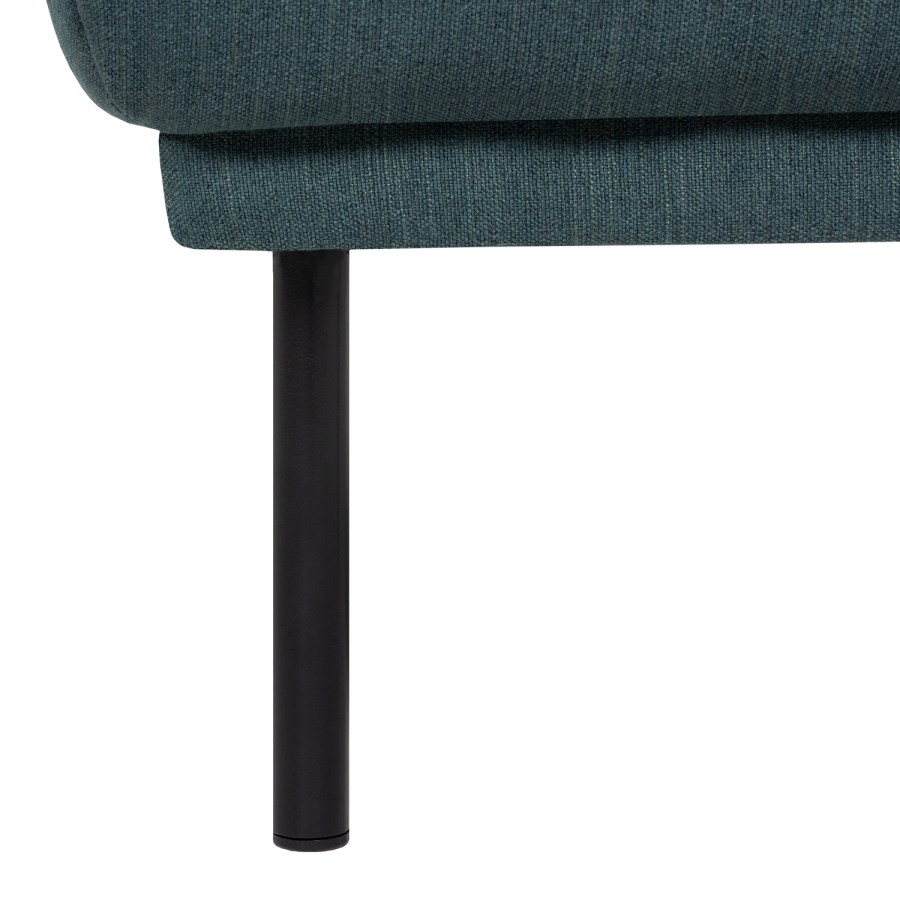 Dark Green Fabric Footstool  Sofa - Kyle