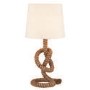 Rope Knotted Table Lamp with White Light Shade
