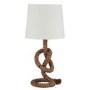 Rope Knotted Table Lamp with White Light Shade