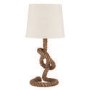 Rope Knotted Table Lamp with White Light Shade