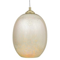 Gold 3D Effect Glass Egg Shape Pendant Gold 3D Effect Glass Egg Shape Pendant