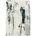 FOL101617 Large Black & Grey Rug with Marble Effect - 290 x 200 cm - Aurora