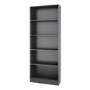 Tall Wide Bookcase  in Black Woodgrain
