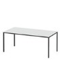Modern White Dining table with Black legs