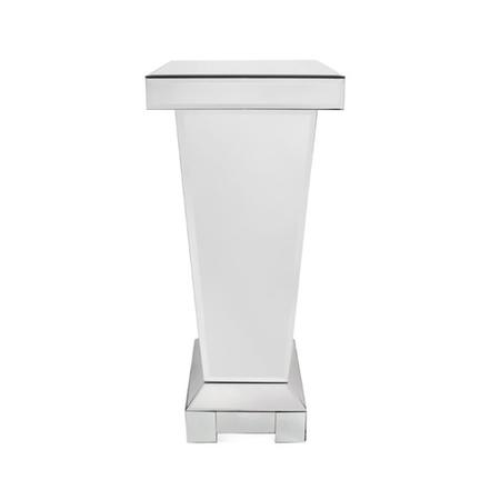 Silver Mirrored Large Lamp Stand - Anais