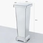Silver Mirrored Large Lamp Stand - Anais