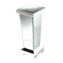 Silver Mirrored Large Lamp Stand - Anais
