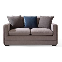 Light Grey 2 Seater Sofa with Deep Button Arms Light Grey 2 Seater Sofa with Deep Button Arms