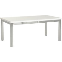 Charisma Coffee Table with White Gloss Top & Chrome Legs Charisma Coffee Table with White Gloss Top & Chrome Legs