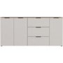 Extra Large White Sideboard with 3 Cupboards & 3 Drawers