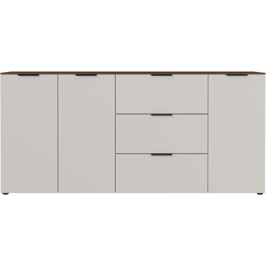 Extra Large White Sideboard with 3 Cupboards & 3 Drawers