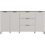Extra Large White Sideboard with 3 Cupboards & 3 Drawers
