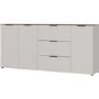 Extra Large White Sideboard with 3 Cupboards & 3 Drawers