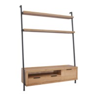 Industrial TV Unit with Shelves on Top Industrial TV Unit with Shelves on Top