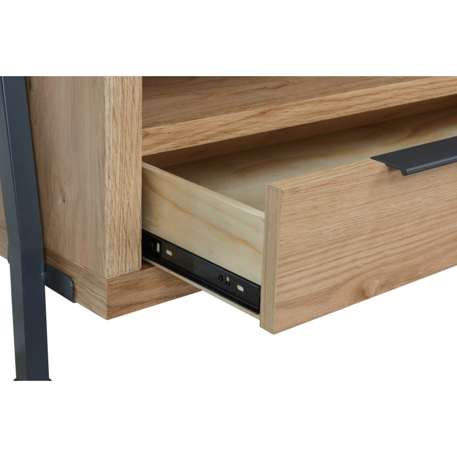 Industrial TV Unit with Shelves on Top