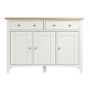 Bourton 3 Door Sideboard in Cream and Light Oak