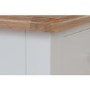 Bourton 3 Drawer 6 Basket Storage Unit in Cream and Light Oak