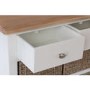Bourton 3 Drawer 6 Basket Storage Unit in Cream and Light Oak