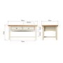 Small Bourton Large Coffee Table in Cream and Light Oak