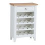 Bourton Wine Cabinet in White and Light Oak
