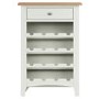 Bourton Wine Cabinet in White and Light Oak