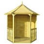 Shire Hexagonal Pressure Treated Garden Arbour 6 x 7ft