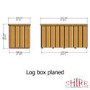Shire Pressure Treated Planed Log Storage Box - 4 x 2ft