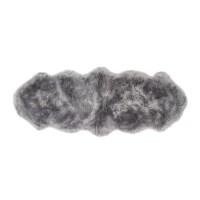 Grey Double Genuine Sheepskin Rug - 175 x 70 cm - Ripley Grey Double Genuine Sheepskin Rug - 175 x 70 cm - Ripley