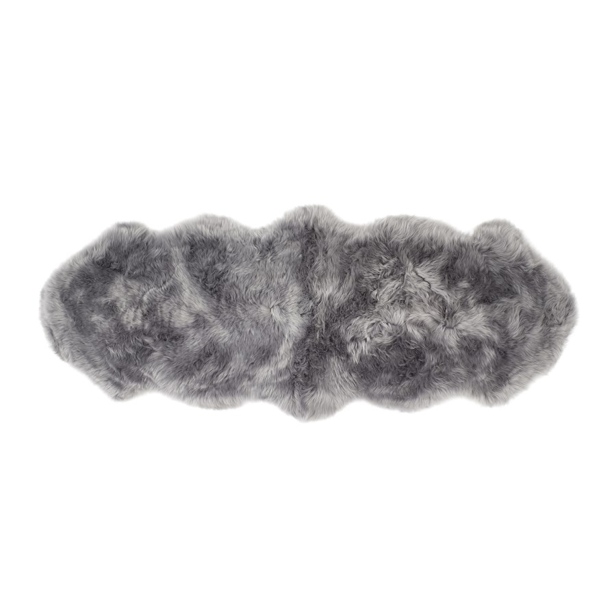 Grey Double Genuine Sheepskin Rug - 175 x 70 cm - Ripley