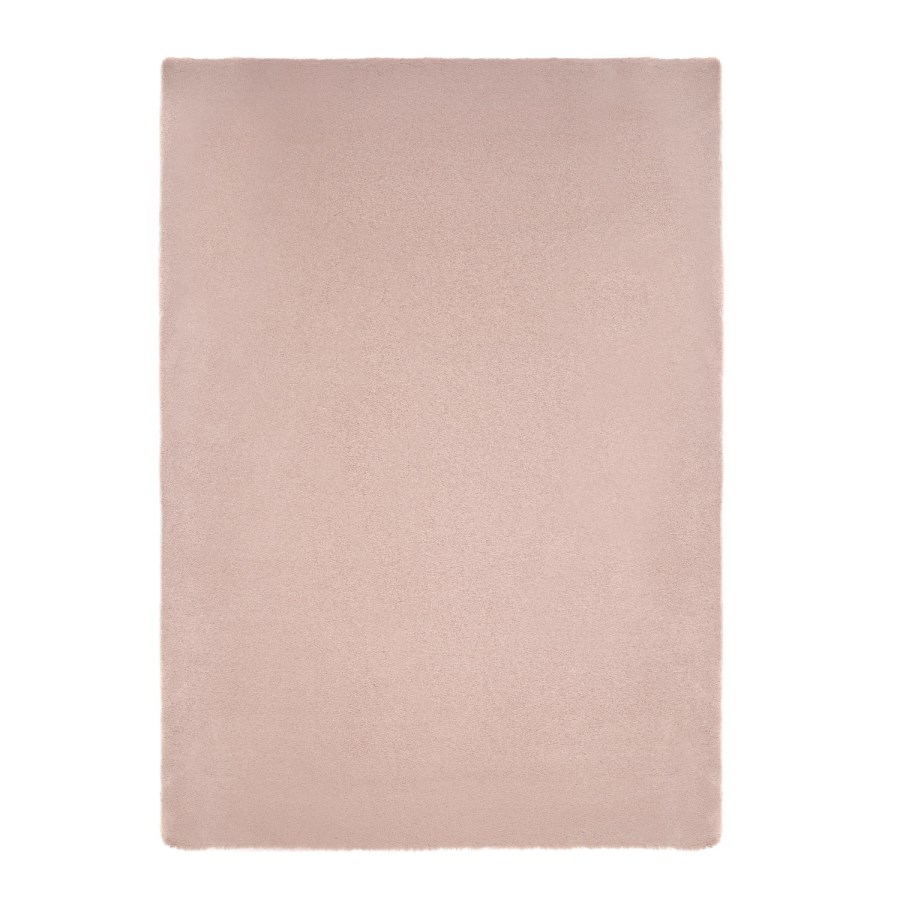 Ripley Lustrous Faux Fur Rug Mink Pink - 170x120cm
