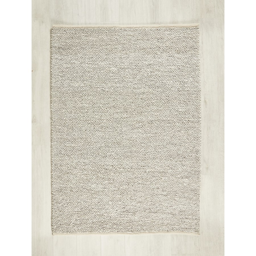 Textured Silver Rug - 170 x 120 cm - La Playa