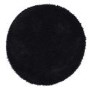 Round Shaggy Black Rug - 133 x 133 cm - Chicago