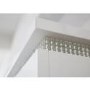 Gabriella White High Gloss Double Wardrobe with Diamante Trim