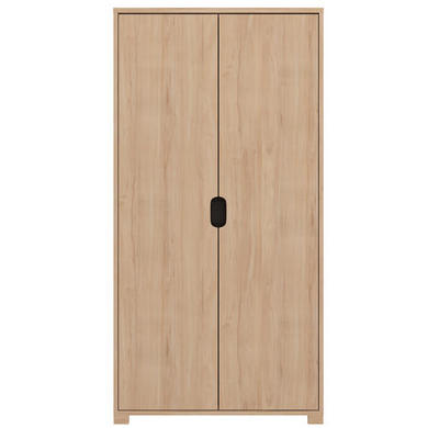 2 Door Wardrobe With Oak Finish