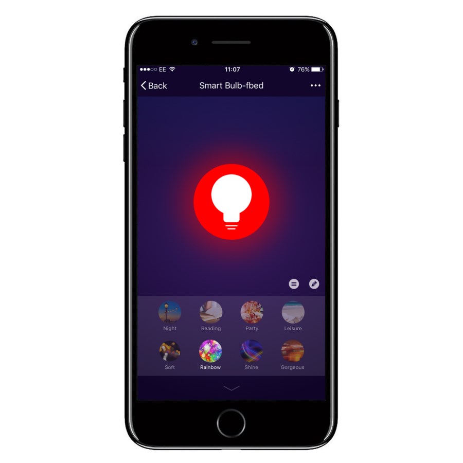 electriQ Smart Lighting Colour Wifi Bulb with E27 screw ending - Alexa & Google Home compatible - 3 Pack