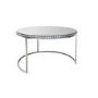 Round Mirrored Coffee Tables with Diamond Gems - Set of 2 - Jade Boutique