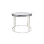 Round Mirrored Coffee Tables with Diamond Gems - Set of 2 - Jade Boutique