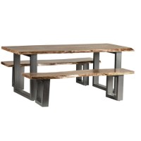 Indian Hub Live Edge Large Dining Table Indian Hub Live Edge Large Dining Table