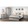 GRADE A1 - Loire Grey and Oak Dressing Table