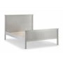 Grey Wooden King Size Bed Frame with Footboard - Maine - Julian Bowen