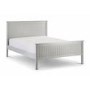 Grey Wooden King Size Bed Frame with Footboard - Maine - Julian Bowen