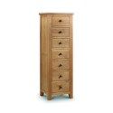 MAR205 Tallboy Solid Oak Chest of 7 Drawers - Marlborough - Julian Bowen