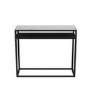 Marble Top Console Table with Black Iron Base - Narrow