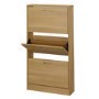 LPD Nova 3 Door Shoe Cabinet in Oak