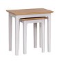 Keswick Nest of 2 Tables in Grey and Oak