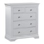 Grey Painted French Chest of 5 Drawers - Olivia