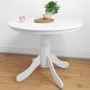 Small Round Dining Table in White - Seats 4 - Rhode Island